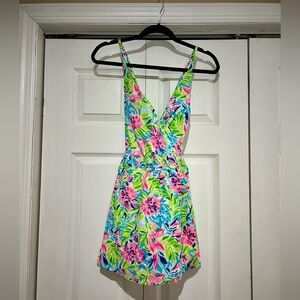 💗🏝️🆕 NWT Stella Parker Multi Waterlily Swim Dress XL